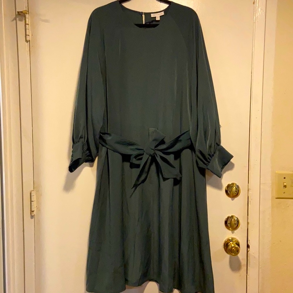 Prologue dress NWT -lightweight ,rich looking pine green dress.